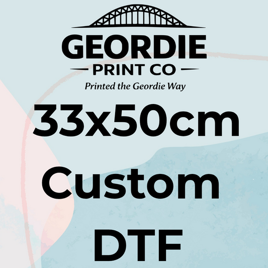 33x50cm Half Metre Custom DTF Gangsheet – Design Your Own Transfers