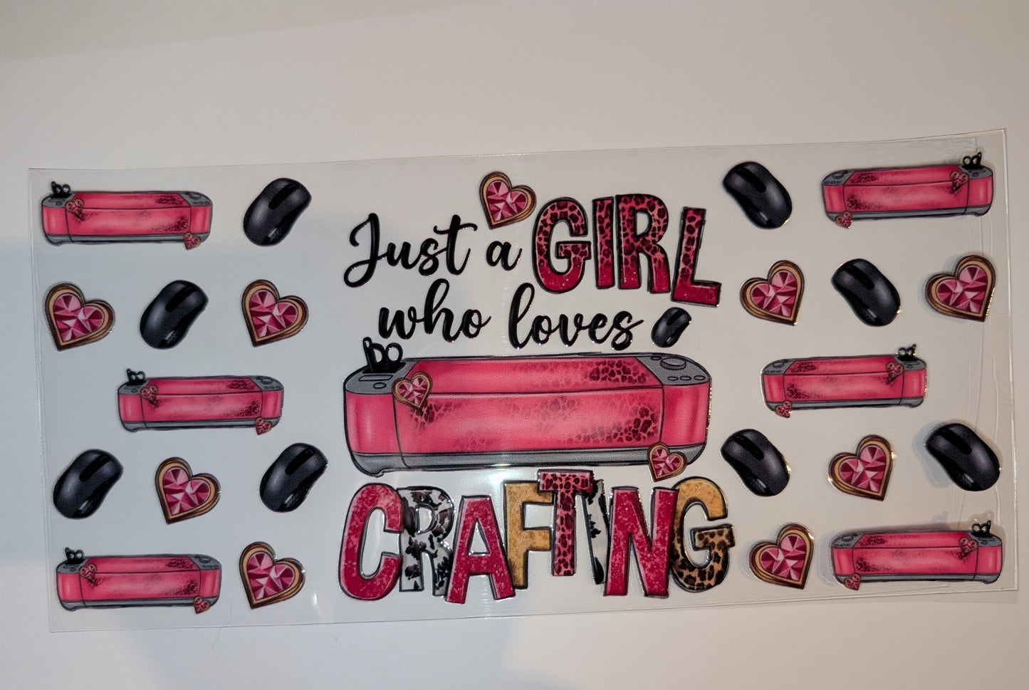 16oz Crafting Double-Sided UV DTF Wrap | DIY Tumbler Decal | Glass Can Transfer