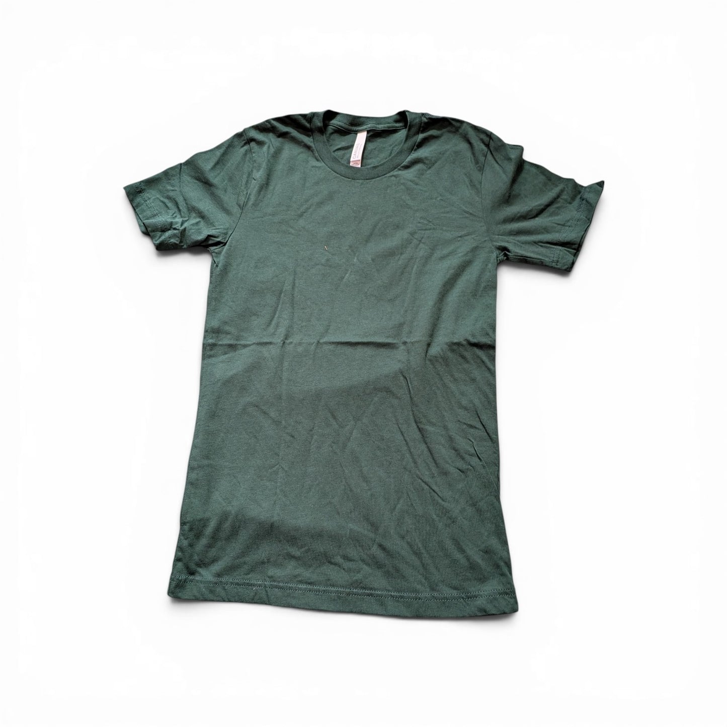 Bella + Canvas Forest Green T-Shirt – XS – 100% Cotton Premium Short Sleeve Tee – Brand New