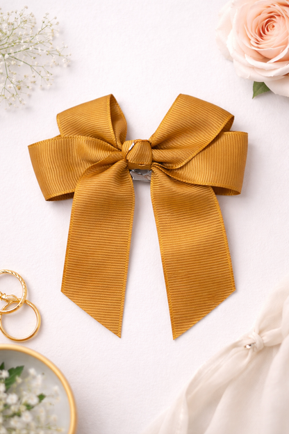 4 Inch Hair Bows with Crocodile Clip | Grosgrain Bows in Multiple Colours | Perfect for DTF Bow Designs