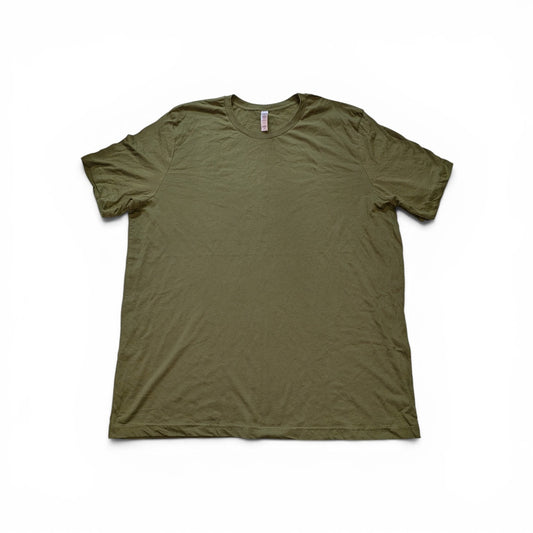 Bella + Canvas Olive Green T-Shirt 2XL | 100% Cotton | Premium Unisex Tee