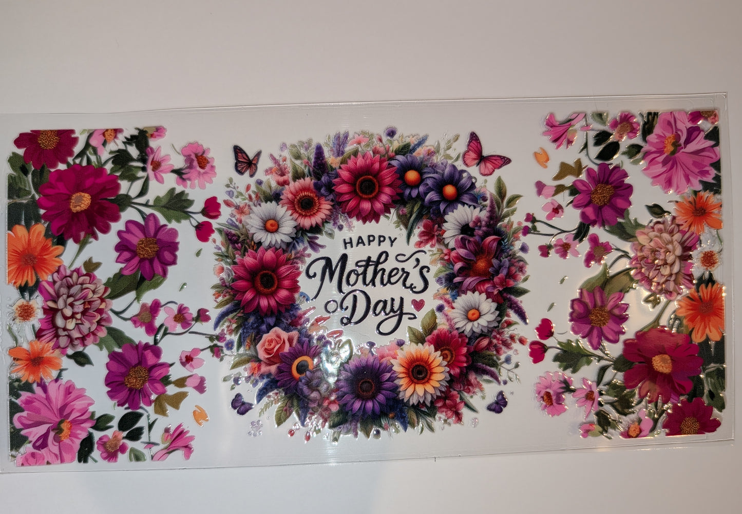 16oz Mother’s Day Double-Sided UV DTF Wrap | Mom Gift Tumbler Decal | Glass Can Transfer 2