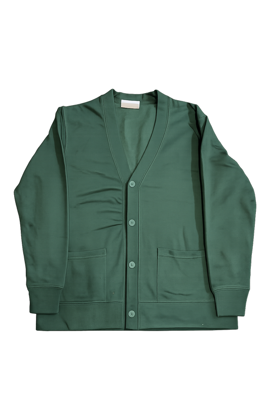 AWDis Academy Bottle Green School Cardigan – Size 11/12 Years – Button Front Cardigan – Brand New