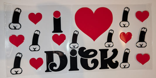 16oz Adult Humor Double-Sided UV DTF Wrap | Mature Tumbler Decal | Glass Can Transfer