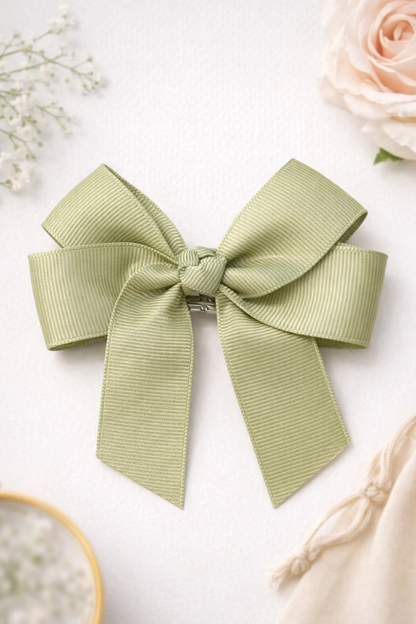 4 Inch Hair Bows with Crocodile Clip | Grosgrain Bows in Multiple Colours | Perfect for DTF Bow Designs